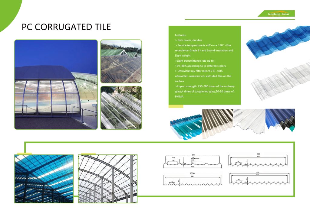 PC Corrugated tile | Polycarbonate corrugated sheet插图4